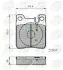 Комплект тормозных колодок, дисковый тормоз COMLINE CBP0702 (фото 1)