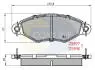 Комплект тормозных колодок, дисковый тормоз COMLINE CBP0704 (фото 1)