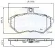 Комплект тормозных колодок, дисковый тормоз COMLINE CBP0736 (фото 1)