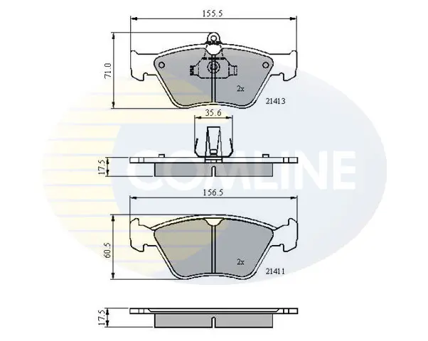 Comline - Гальмівні колодки до дисків COMLINE CBP0738 (фото 1)