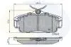 Комплект тормозных колодок, дисковый тормоз COMLINE CBP0740 (фото 1)