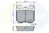 Комплект тормозных колодок, дисковый тормоз COMLINE CBP0741 (фото 1)