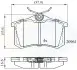 Комплект тормозных колодок, дисковый тормоз COMLINE CBP0797 (фото 1)
