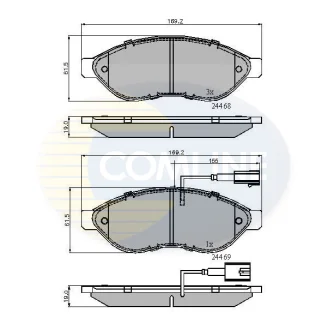 Comline - Гальмівні колодки до дисків COMLINE CBP11589