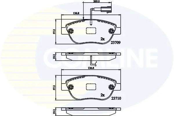Comline - Гальмівні колодки до дисків COMLINE CBP12140 (фото 1)
