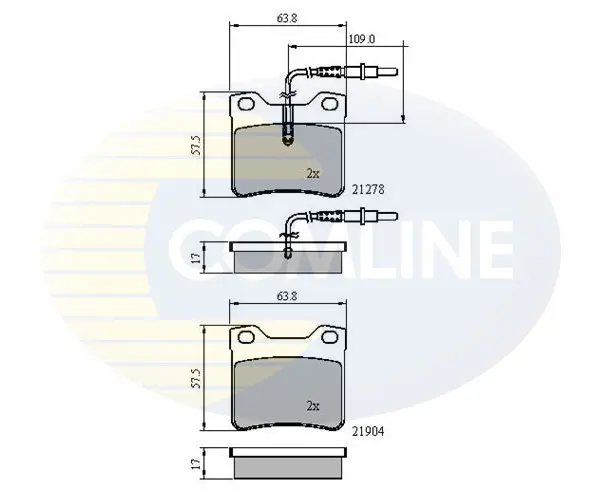 Comline - Гальмівні колодки до дисків COMLINE CBP1455 (фото 1)