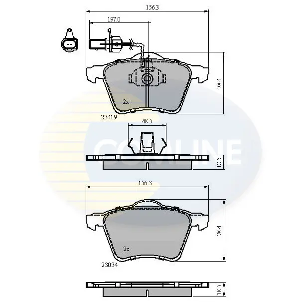 Comline - Гальмівні колодки до дисків COMLINE CBP1885 (фото 1)