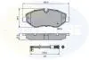 Комплект тормозных колодок, дисковый тормоз COMLINE CBP21555 (фото 1)