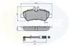 Комплект тормозных колодок, дисковый тормоз COMLINE CBP21556 (фото 1)