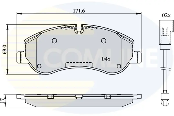 Comline - Гальмівні колодки до дисків COMLINE CBP22142 (фото 1)