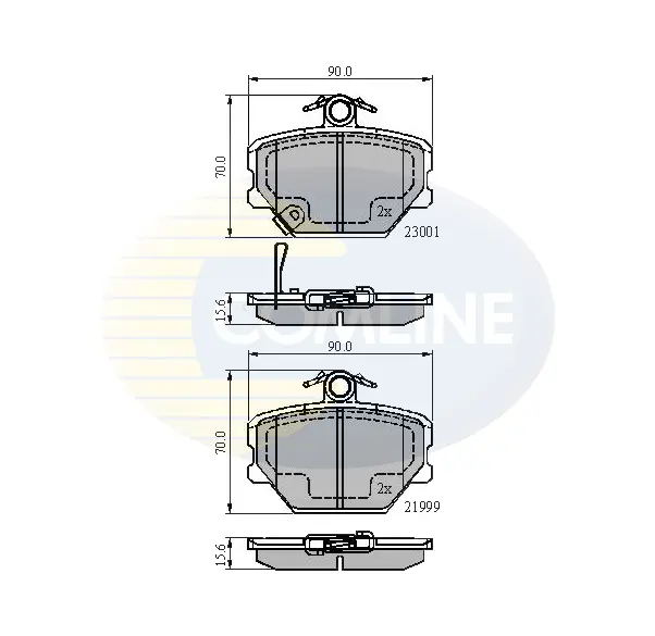 Comline - Гальмівні колодки до дисків COMLINE CBP31019 (фото 1)