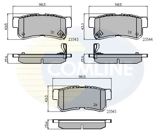 Comline - Гальмівні колодки до дисків COMLINE CBP31126 (фото 1)