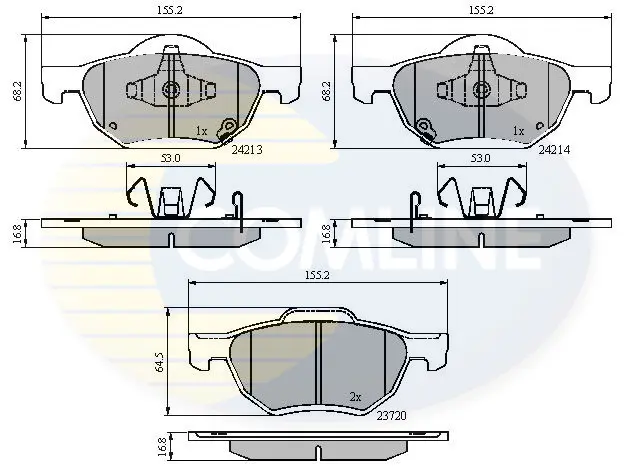 Comline - Гальмівні колодки до дисків COMLINE CBP31195 (фото 1)