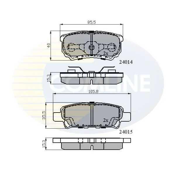 Comline - Гальмівні колодки до дисків COMLINE CBP31290 (фото 1)