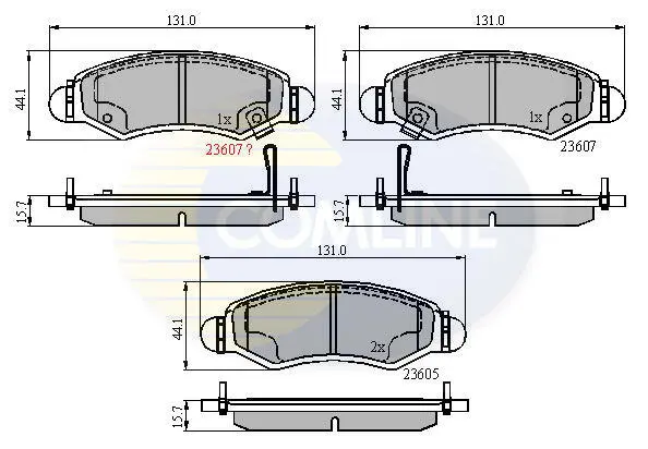 Comline - Гальмівні колодки до дисків COMLINE CBP31297 (фото 1)