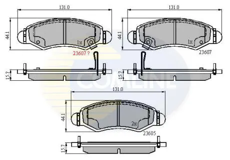 Comline - Гальмівні колодки до дисків COMLINE CBP31297