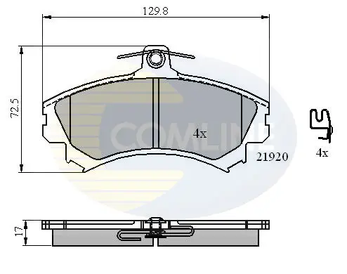 Comline - Гальмівні колодки до дисків COMLINE CBP31304 (фото 1)