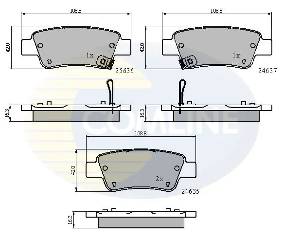 Comline - Гальмівні колодки до дисків COMLINE CBP31674 (фото 1)