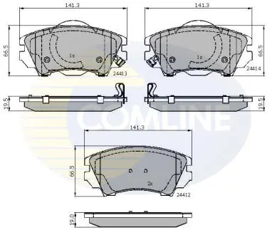 Комплект тормозных колодок, дисковый тормоз COMLINE CBP31680