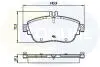 Комплект тормозных колодок, дисковый тормоз COMLINE CBP32208 (фото 1)