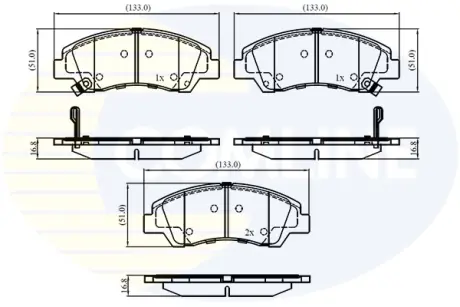 Comline - Гальмівні колодки до дисків COMLINE CBP32230