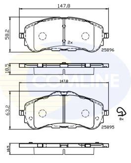 Comline - Гальмівні колодки до дисків COMLINE CBP32232