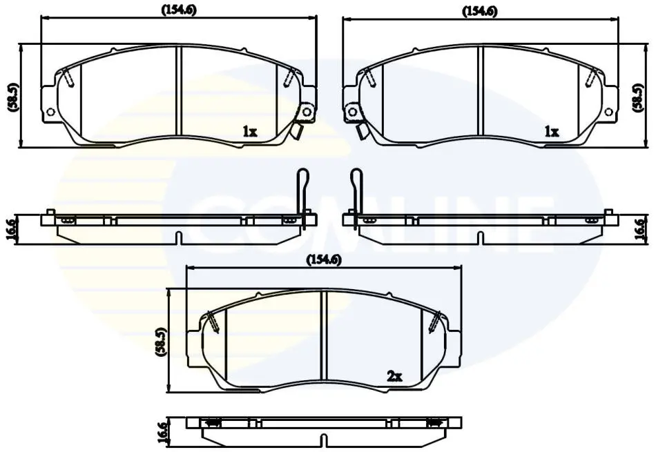 Comline - Гальмівні колодки до дисків COMLINE CBP32273 (фото 1)