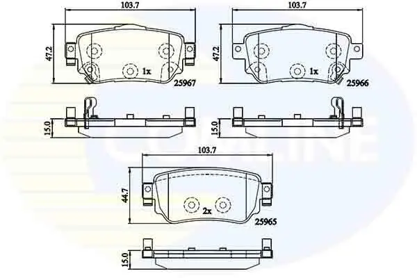 Comline - Гальмівні колодки до дисків COMLINE CBP32277 (фото 1)