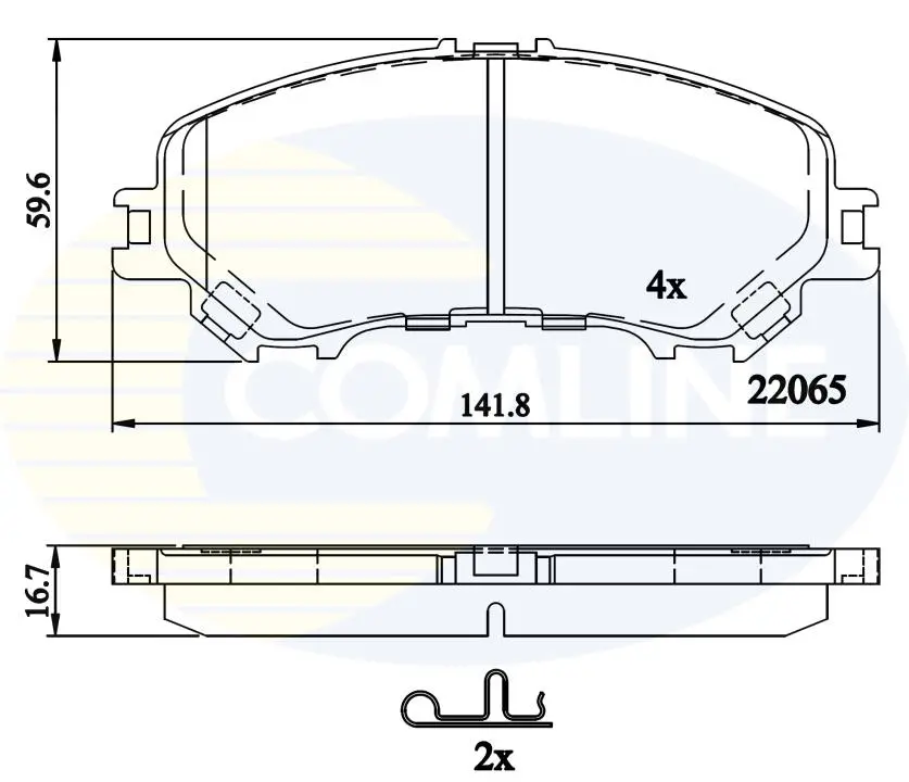 Comline - Гальмівні колодки до дисків COMLINE CBP32304 (фото 1)