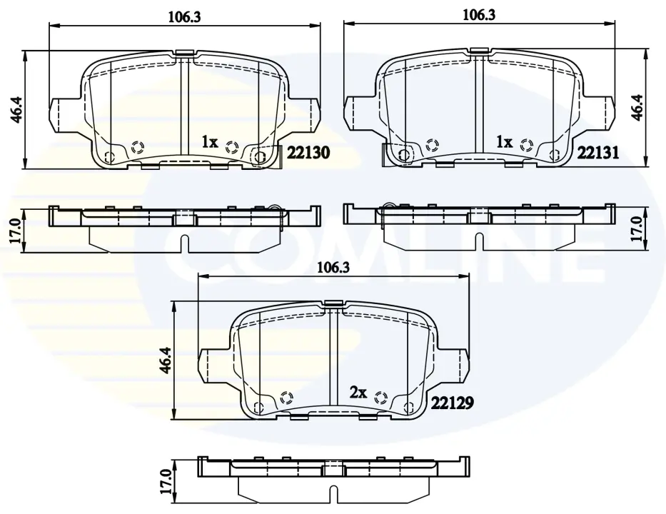 Comline - Гальмівні колодки до дисків COMLINE CBP32307 (фото 1)