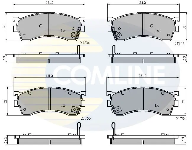 Comline - Гальмівні колодки до дисків COMLINE CBP3326 (фото 1)