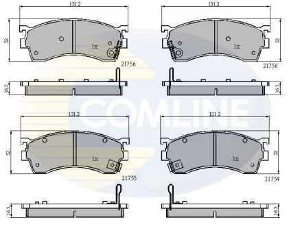 Comline - Гальмівні колодки до дисків COMLINE CBP3326