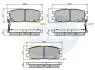 Комплект тормозных колодок, дисковый тормоз COMLINE CBP3461 (фото 1)