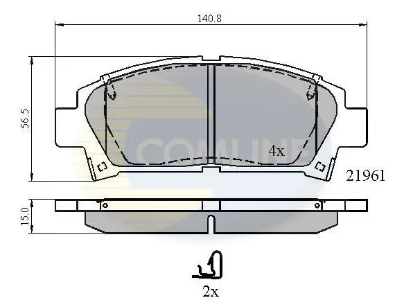 Comline - Гальмівні колодки до дисків COMLINE CBP3713 (фото 1)