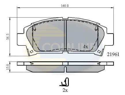 Comline - Гальмівні колодки до дисків COMLINE CBP3713