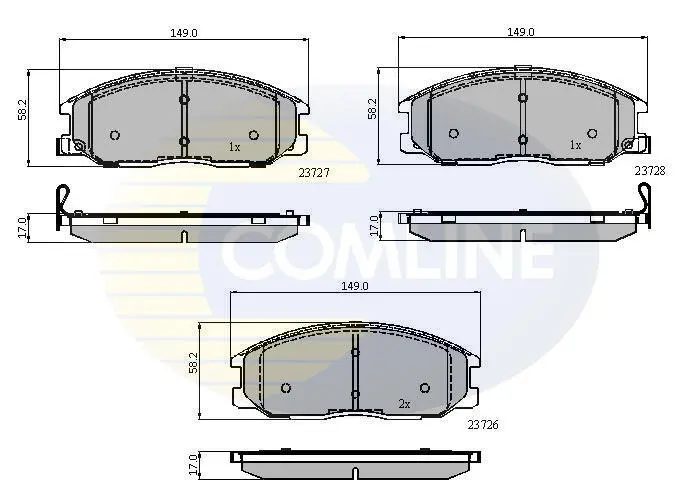 Comline - Гальмівні колодки до дисків COMLINE CBP3902 (фото 1)