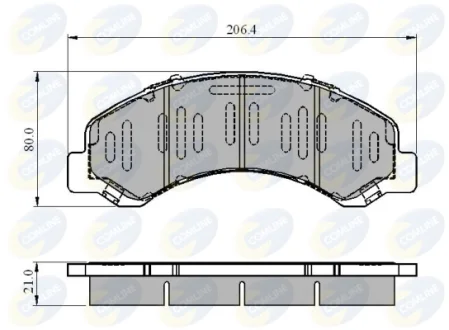 Comline - Гальмівні колодки до дисків COMLINE CBP3919