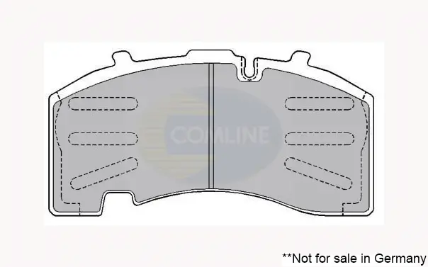 Комплект тормозных колодок, дисковый тормоз COMLINE CBP9062K (фото 1)
