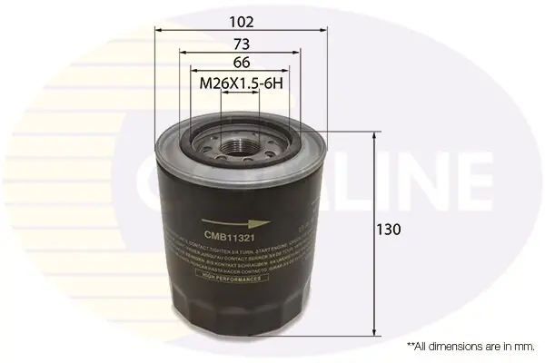 Масляний фільтр COMLINE CMB11321 (фото 1)