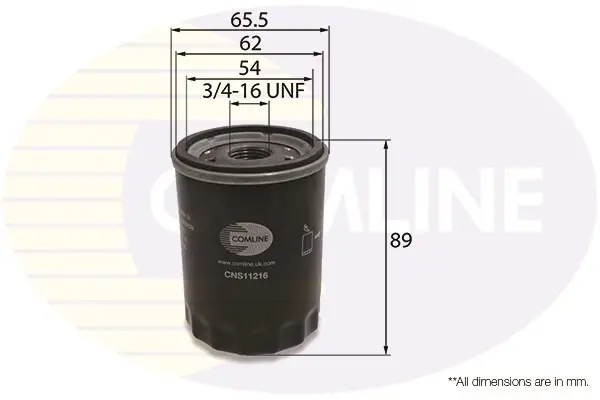 Масляний фільтр COMLINE CNS11216 (фото 1)
