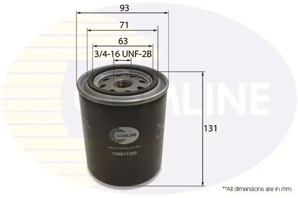 Масляний фільтр COMLINE CNS11223 (фото 1)