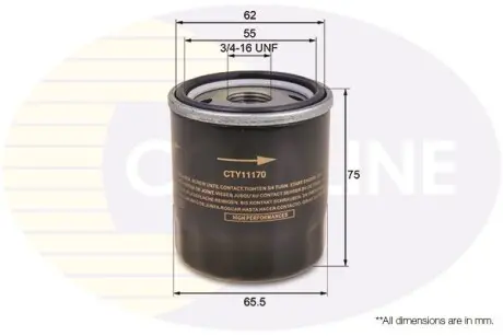 Масляний фільтр COMLINE CTY11170