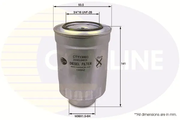 Топливный фильтр COMLINE CTY13003 (фото 1)