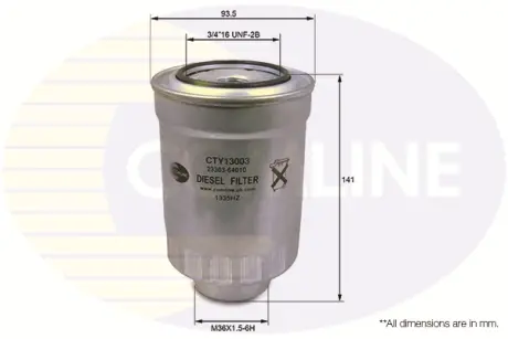 Топливный фильтр COMLINE CTY13003