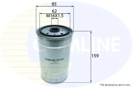Топливный фильтр COMLINE EFF007
