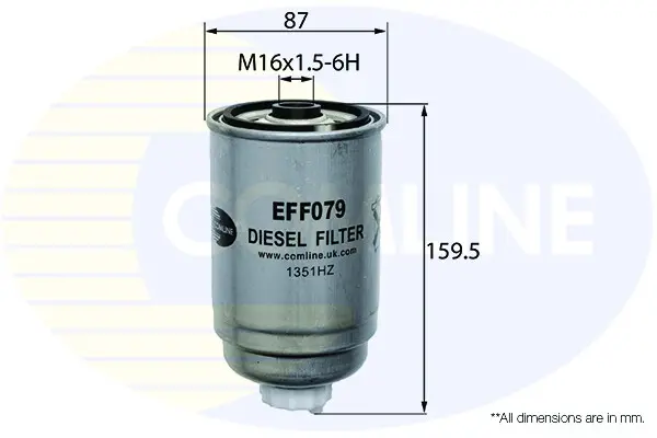 Топливный фильтр COMLINE EFF079 (фото 1)