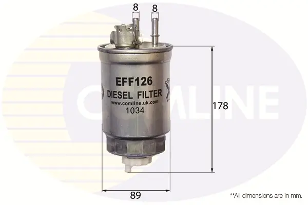 Топливный фильтр COMLINE EFF126 (фото 1)