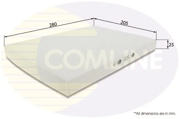 Фильтр, воздух во внутренном пространстве COMLINE EKF112 (фото 1)