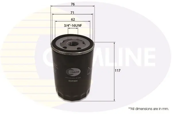 Масляний фільтр COMLINE EOF004 (фото 1)
