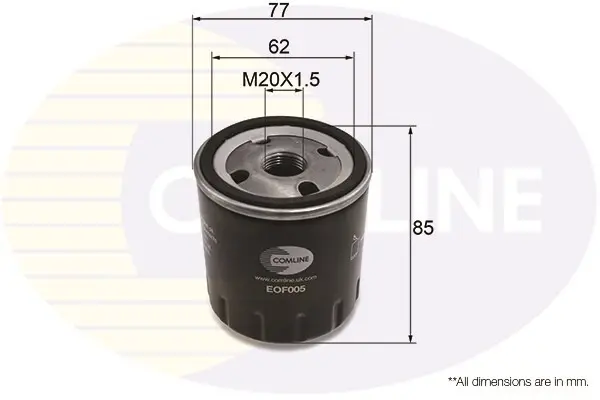 Масляний фільтр COMLINE EOF005 (фото 1)